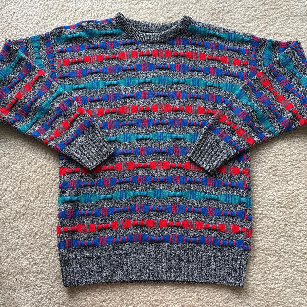Multicolor Vintage Men's Sweater